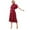 Red, variant on Wancir Women's Elegant Polka Dots Maternity Dress Mock Neck Ruffle Sleeve Midi Dresses Pregnancy Clothes with Belt