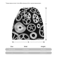 thumbnail image 3 of Disketp Metallic Gears Slouchy Beanie Hip-Hop Soft Lightweight Running Beanie Adult Hats Chemo Cap for Men Women, 3 of 8