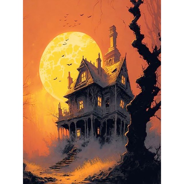 5D DIY Kit Noche Halloween Del 30x40cm