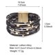 thumbnail image 2 of Pulsera de cuero PU, pulsera con estampado de leopardo de moda, 2 of 5