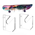 thumbnail image 3 of 1 Pairs Skateboard Wall Mount Acrylic Skate Board Wall Holder Display Rack Indoor Floating Skateboard Storage Holder, 3 of 5