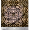 thumbnail image 1 of Soimoi Rayon Fabric Leopard Animal Skin Printed Craft Fabric by The Yard 56 Inch Wide, 1 of 3