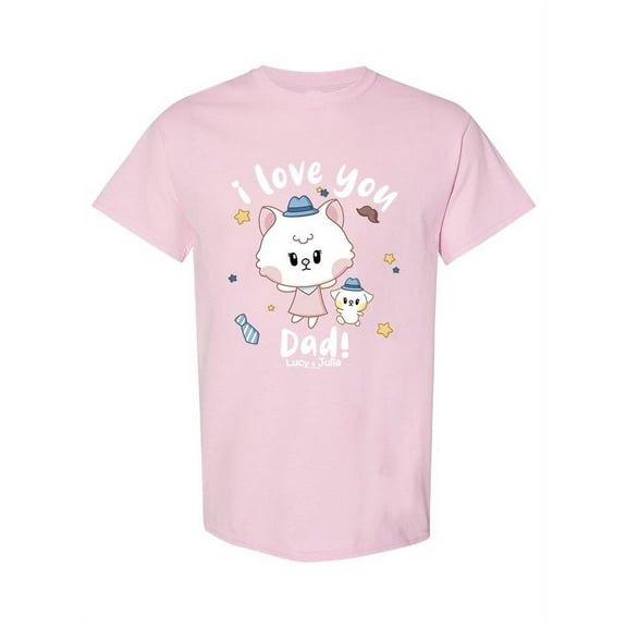 Love You Dad! Lucy And Julie T-Shirt Women -Electural Designs, Female Large