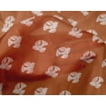 thumbnail image 4 of oneOone Silk Tabby Fabric Dot & Bird Block Printed Fabric 1 Yard 42 Inch Wide, 4 of 4