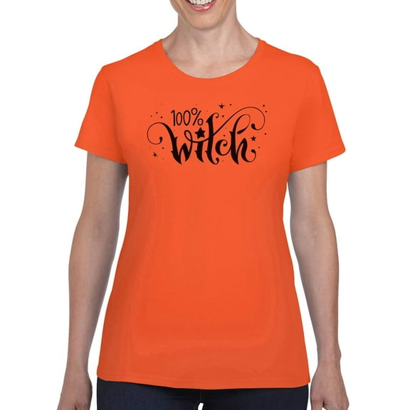 Hundred Percent Witch T-Shirt Women -Image by Shutterstock, Female 3X-Large