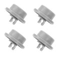 thumbnail image 4 of OULII Roue de Lave-Vaisselle 4Ensemble Gris ABS Rond pour Rack Bas Stabilité et Fonctionnement Fluide, 4 of 6