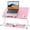 Pink, variant on Laptop Desk for Bed, Lap Desks Bed Trays for Eating Writing, Adjustable Computer Laptop Stand, Foldable Lap Table in Sofa and Couch(20.5x11.8 Teak