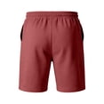 thumbnail image 6 of Iaqnaocc Mens Shorts Big and Tall Drawstring White Shorts Men Loose Fit Lightweight Summer Elastic Waist Quick Drying Beach Shorts for Men With Pockets Wine 5XL, 6 of 6