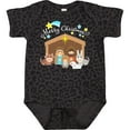 thumbnail image 3 of Inktastic Merry Christmas Cute Nativity Scene Boys or Girls Baby Bodysuit, 3 of 5