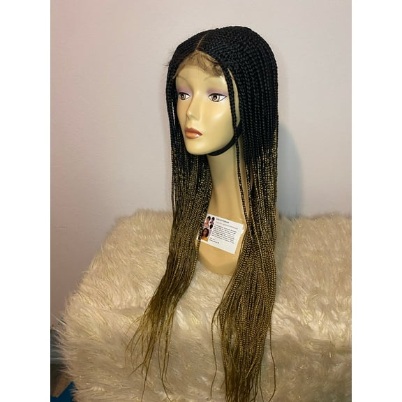 hand made braids wig made on lace closure quality braided wigs by professionals tribal braids