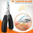 thumbnail image 4 of Toenail Clippers for Thick Nails for Seniors, DRMODE Angled Head Ergonomic Nail Clippers for Men with Catcher, Heavy Duty Large Podiatrist Toe Nail Clippers with Wide Opening for Ingrown Thick Nails, 4 of 15