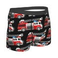 thumbnail image 3 of Fotbe Fire and Rescue Truck Men’s Total Support Pouch Boxer Briefs, X-Temp Cooling, Moisture-Wicking Underwear, Regular, Long-leg and Trunk-Medium, 3 of 9