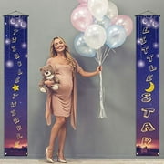 Twinkle Twinkle Little Star Banner Little Star Baby Shower Gender Reveal Birthday Party Decorations Outdoor Indoor Porch Door Lawn Sign
