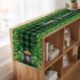 thumbnail image 6 of Table Runners 72 Inches Long Dress Scarves, St. Patrick's Day Farmhouse Kitchen Table Runner, Coffee Tablerunners, Spring Lucky Shamrocks Green Gnomes Plaid 16x72 Inch, 6 of 9