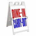 thumbnail image 1 of Dine-In Carry-Out (24" X 36") Deluxe A-Frame Signicade, Includes 2 Removable Panels & Stand, 1 of 4