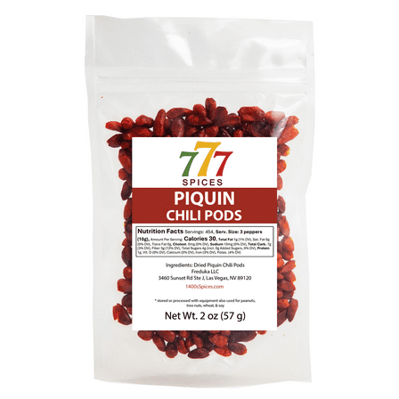 1400s Spices Dried Piquin Peppers, 2oz
