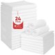 thumbnail image 1 of wonima11 Salon Towels, Pack of 24(Not Bleach Proof, 18 x 30 Inches) Super Soft and Absorbent Microfiber Towels for Salon, Hand, Gym, Bath, Spa and Home Hair Care, White, 1 of 1