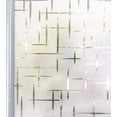 thumbnail image 1 of Opaque Window Film Static Cling Privacy Film - Self Adhesive Frosted Glass Film for Bathroom Shower Enclosure UV Proof - Cross Pattern Window Privacy Film - 45*200cm, 1 of 5