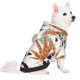 thumbnail image 2 of Fotbe Tropical Leaves Sudadera con Estampado para Perros Pequeños – Suéter con Capucha para Mascotas, Tela Suave de Forro Polar con Bolsillo-Large, 2 of 7
