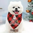 thumbnail image 4 of ChicYu Christmas Pet Scarves Christmas Pet Supplies Triangles Scarves Cats and Dog Festive Christmas Designs Soft Comfortable Adjustable, 4 of 5