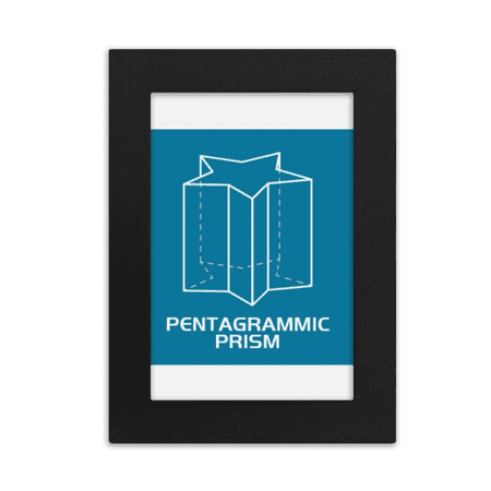 mathematical geometric sppantagramc prism desktop photo frame picture display art painting exhibit