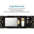thumbnail image 6 of Moon Phases Stars Mouse Pad Extended XL Gaming Mice Pad Office Desk Mat with Stitched Edges, Non-Slip Oversized Desk Pad, 31.5 X 11.8 Inch, 6 of 6