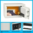 thumbnail image 4 of Stalwart Digital Safe Box with Keypad and 2 Manual Override Keys (White), 4 of 10