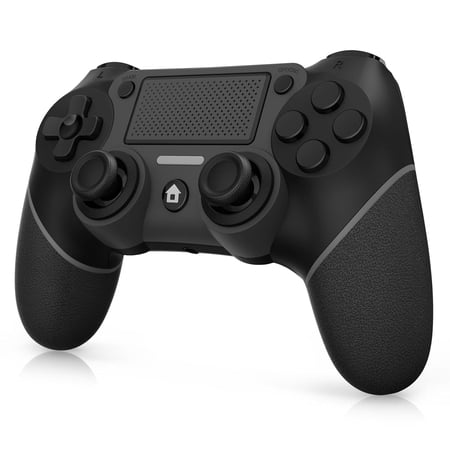 Andoe Wireless Controller for PS4 wiith Non-Slip Joystick, 6-Axis Motion Sensor, Black
