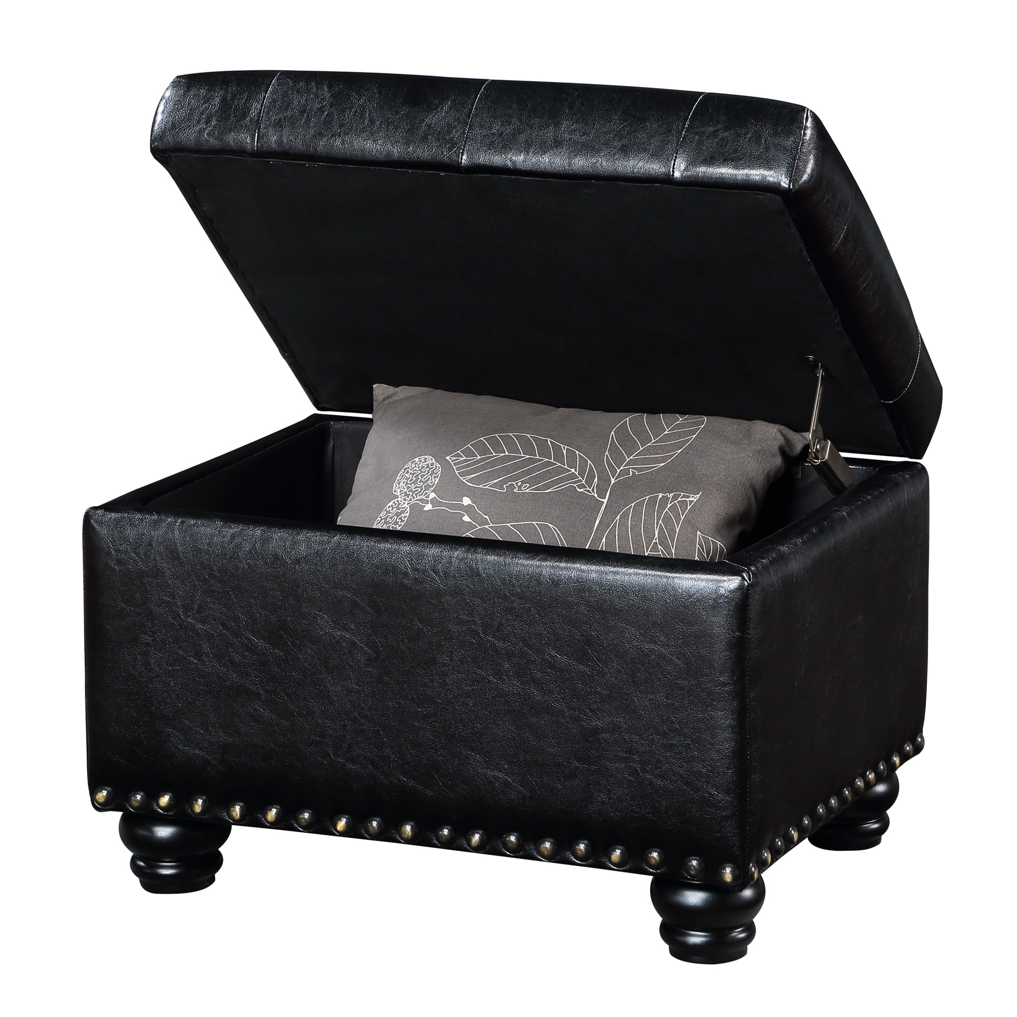 Convenience Concepts Designs4Comfort 5th Avenue Storage Ottoman, Multiple Finishes