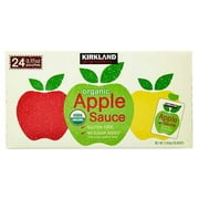 KS Organic Applesauce, 3.17 oz, 24-count
