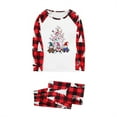 thumbnail image 2 of Odeerbi Christmas Pajamas for Family Holiday Long Sleeve Family Christmas Pajamas Matching Sets Dad Plaid Printed Tops Pants Set Two-Piece Sleepwear Xmas Family Matching PJs Set Multicolor, 2 of 5