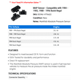 thumbnail image 2 of MAP Sensor - Compatible with 1984 - 1985, 1988 - 1996 Buick Regal 1989 1990 1991 1992 1993 1994 1995, 2 of 2
