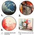 thumbnail image 3 of Designart "The Berlin Wall Falls A Historic Moment I" Germany Floater Framed Wall Art Living Room, 3 of 7