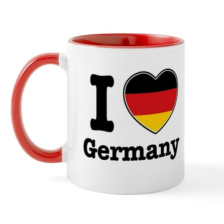 

CafePress - I Love Germany Mug - 11 oz Ceramic Mug - Novelty Coffee Tea Cup