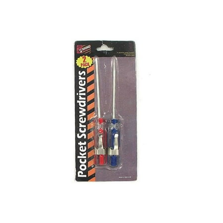 

Bulk Buys MT439-48 2 Pieces 5/8 Dia. Metal and Plastic Pocket Screwdrivers - Pack of 48