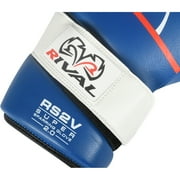 RIVAL Boxing RS2V 2.0 Super Pro Hook and Loop Sparring Gloves - 18 oz. - Blue