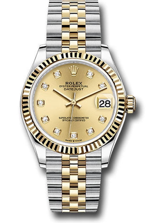 Pre-Owned Rolex Datejust 278273 31 mm Champagne Diamond Dial Two-Tone Jubilee Bracelet Women’s Watch