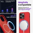 thumbnail image 4 of Magnetic Case Compatible for iPhone 14 Pro Max Case [Compatible with MagSafe] [+Screen Protector] Liquid Silicone Gel Rubber Full Body Protective Cover Case 6.7 Inch-Red, 4 of 12