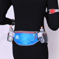 thumbnail image 2 of Riñonera de nailon para deportes al aire libre unisex, impermeable, que incluye 2 botellas de agua de 170 ml azul Soledad Mochila de deportes al aire libre, 2 of 8