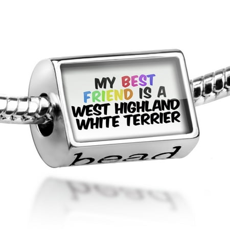 Bead My best Friend a West Highland White Terrier Dog from Scotland Charm Fits All European (Best Food For West Highland Terriers)