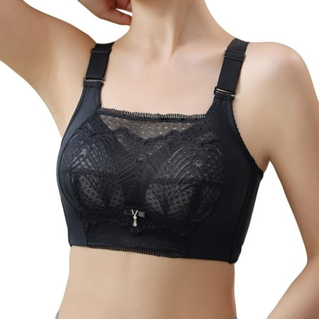 DJskiyers Women s Minimizer Bras Breathable Lace Bralette High Support Bra Stretchy Push Up Bras Full Coverage Bra Comfort Everyday Bras for Older Women