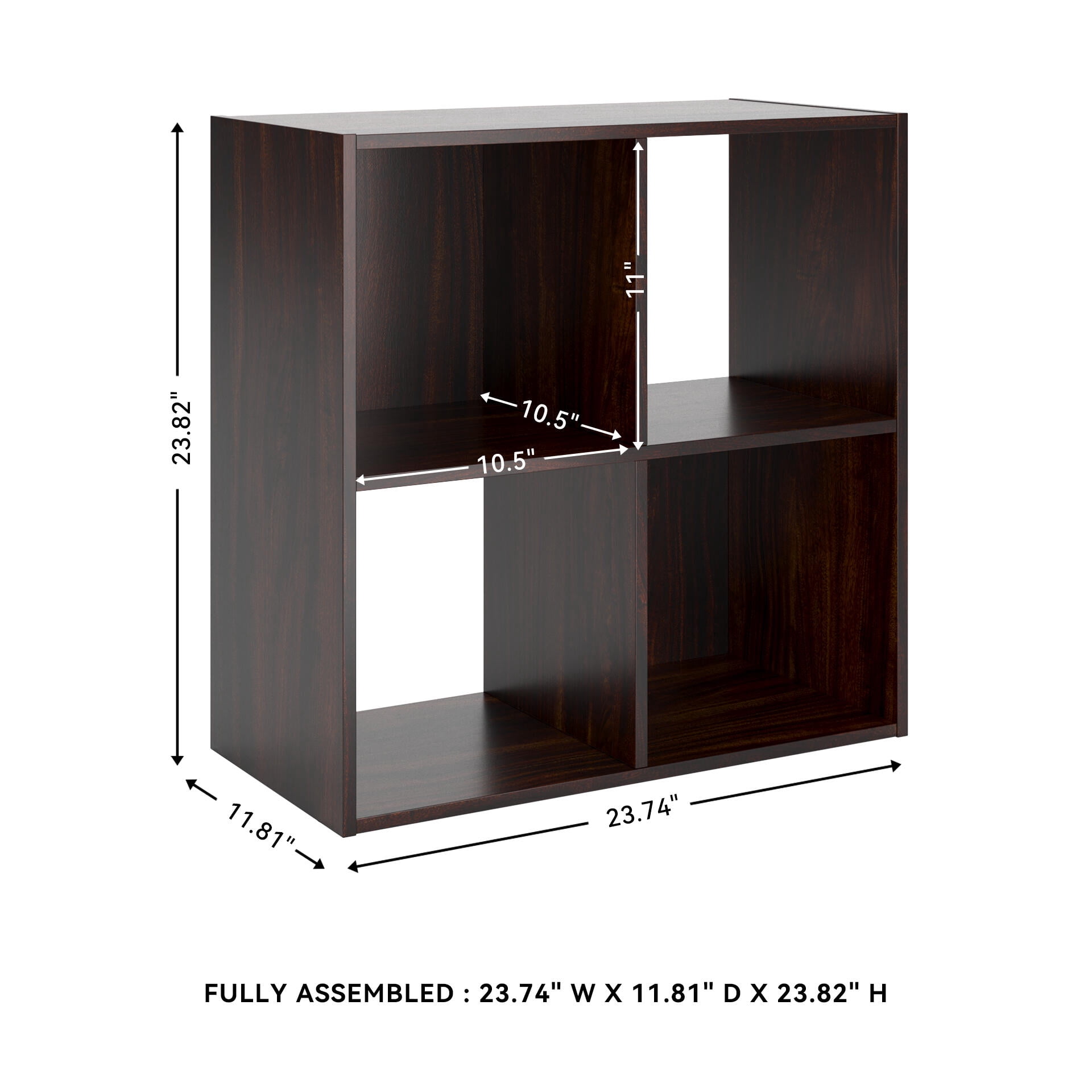 Signature Design by Ashley Glosmount 4 Cube Storage Organizer with Cherry Finish