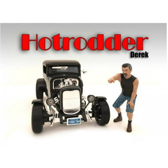 "Hotrodders" Derek Figure For 1:18 Scale Models by American Diorama