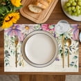 thumbnail image 2 of Placemat Green Eucalyptus Leaves Placemats for Dining Table Plant Floral Vintage Washable Table Mats for Party Kitchen Dining Decoration, 2 of 7