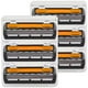 thumbnail image 2 of Repuestos para Maquina de Afeitar GlideBlade3D 2Paqs 2x3Cartuchos 3Hojas Flexible Lubricante Negro/Naranja Acero Inoxida, 2 of 2