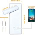 thumbnail image 5 of Aplique LED de Pared, 9W, Luz de Lectura de Cabecera con Puerto de Carga USB, (6W 3000K Blanco Cálido) + (3W 6500K Blanco)Rectángulo Blanco, 5 of 5