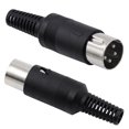 thumbnail image 4 of Conector DIN SHUKEFER de 4 pines, conector macho y conector hembra (2 pares), 4 of 7