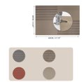 thumbnail image 6 of Unique Bargains 4 Pcs Grid Style Placemats PET Heat Resistant Washable Table Mats Gray, 6 of 6