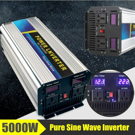 Control Pure Sine Wave Output - 5000W Pure Battery Sine Wave Converter Power Inverter Peak 10000W DC12/24V To AC110/220V