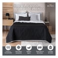 thumbnail image 4 of Edredón Ligero Real Textil + 2 Fundas de Almohada, Juego de Colcha King Size, Color Negro/Blanco, 4 of 7